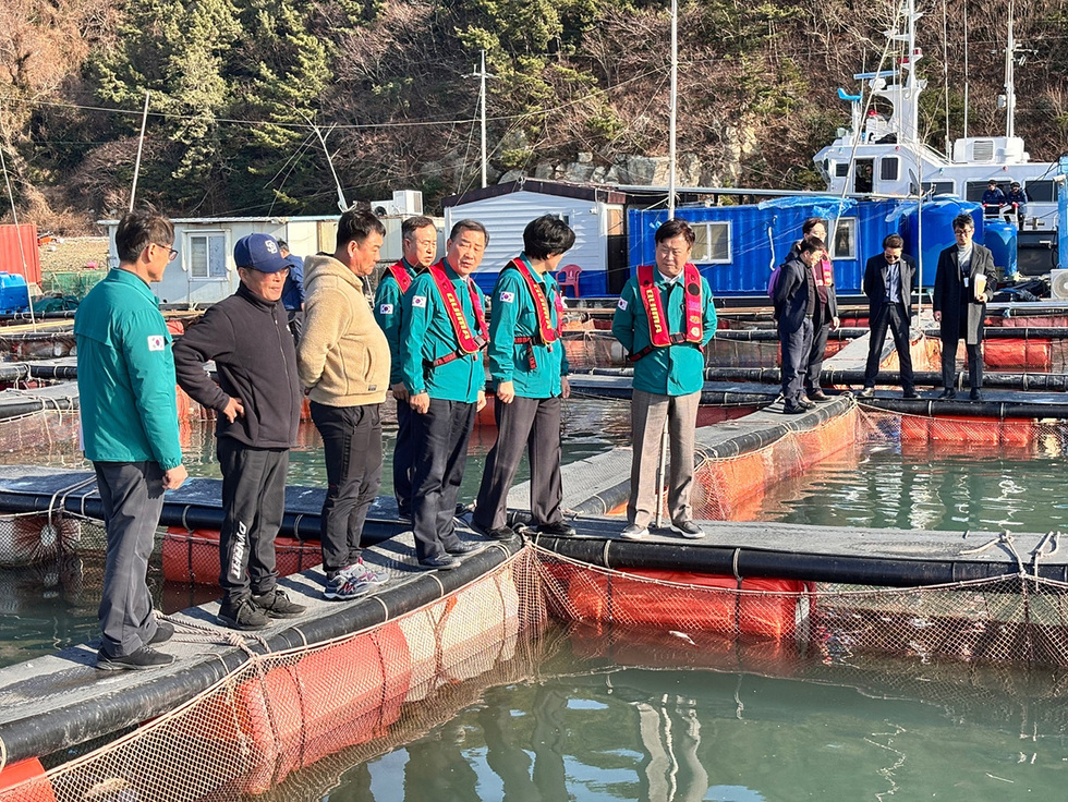 [추가]-1 정기명 여수시장, 저수온 피해어가 방문…현장 애로사항 청취.jpg