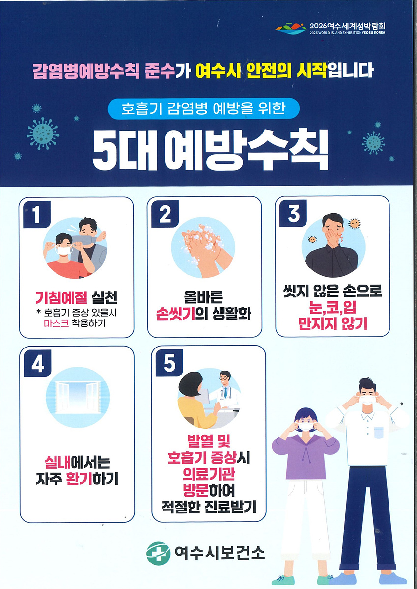 6 여수시, 여름철 호흡기 감염병 예방수칙 준수 당부.jpg